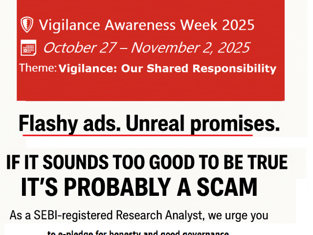 Join ABJ Finstocks in observing Vigilance Awareness Week 2025, take the e-Pledge.