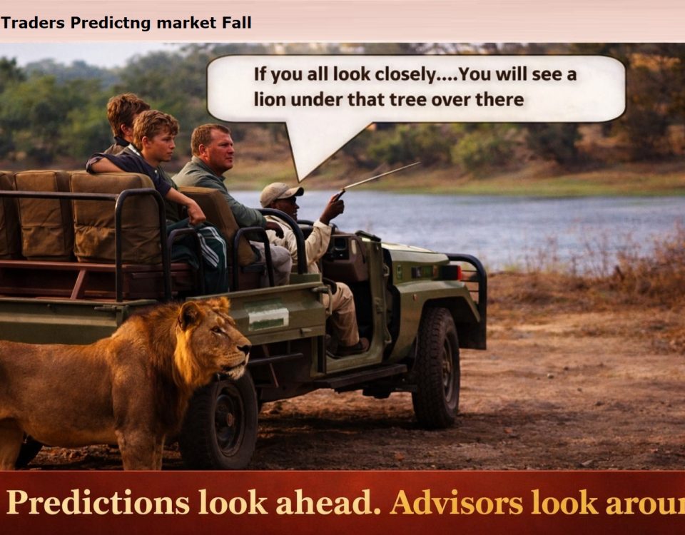 Predictions look ahead. Advisors look around.