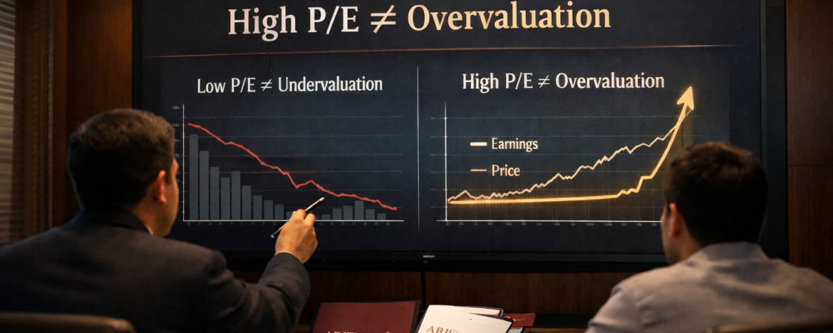 High PE ≠ Overvaluation Low PE ≠ Undervaluation